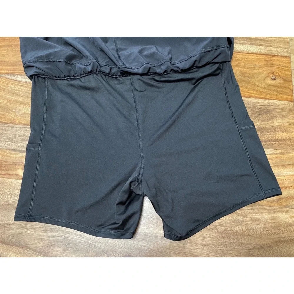 Avia Shorts 2-in-1 Athletic Running XXL Black Built-in Liner Pockets Cinch Side